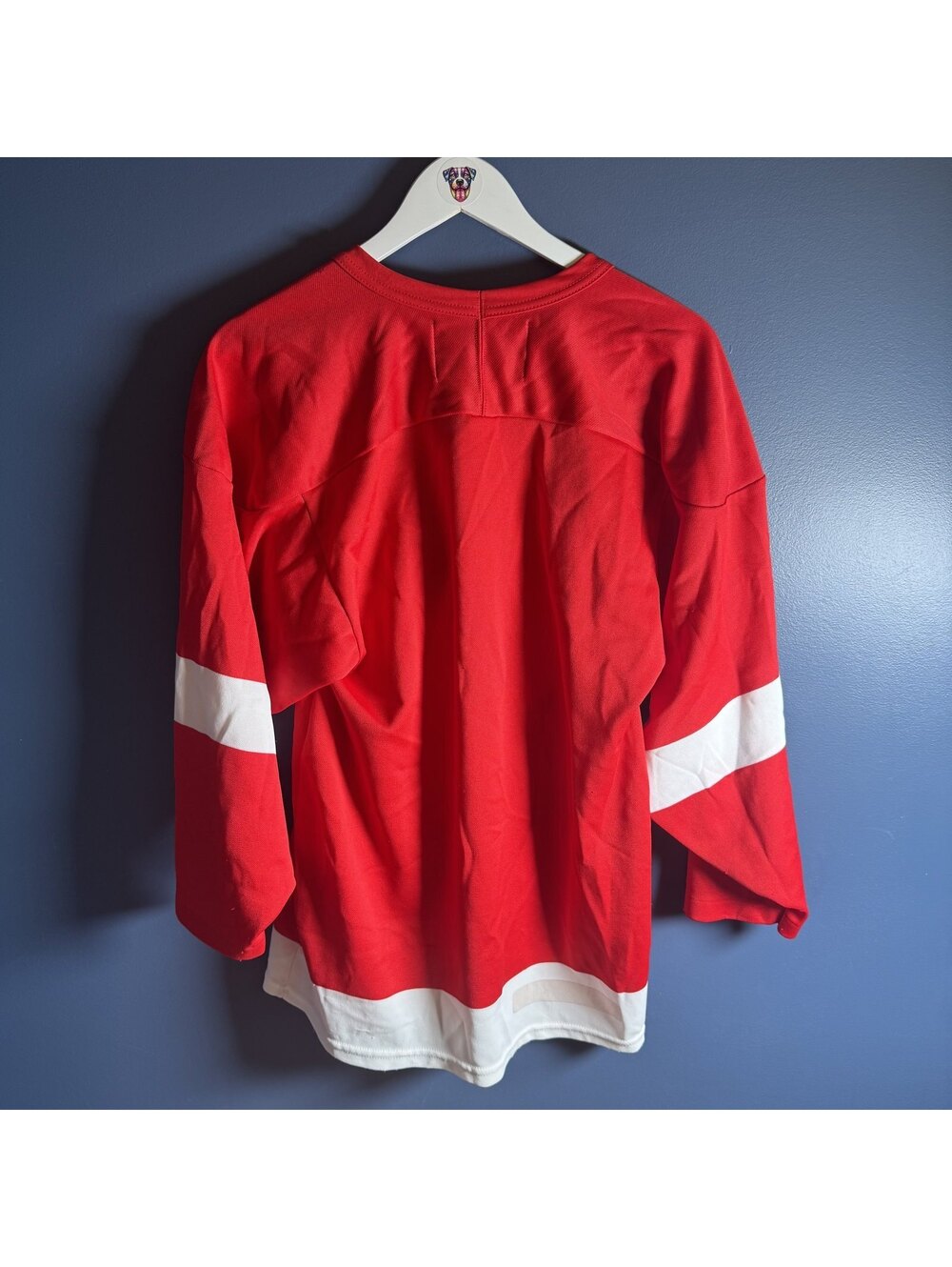 Vintage 90s Bauer Detroit Red Wings NHL Hockey Jersey Made In Canada Sz S - Picture 3 of 8